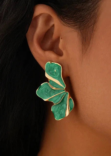 Mena Earrings in Green Mena Earrings in Green
