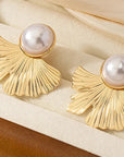 Gold Vintage Ginkgo Earrings