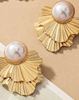 Gold Vintage Ginkgo Earrings