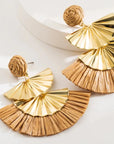 Raffia Gold Earrings