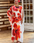 Lelei Kaftan - Red Hibiscus