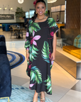 Lalomanu Kaftan - Midnight Orchid