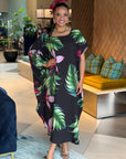 Lalomanu Kaftan - Midnight Orchid