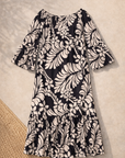 Tia Dress - Ink & Ivory