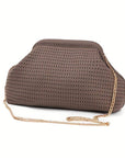 Trendy Knit Clutch Bag