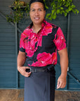 Mika Shirt - Midnight Hibiscus