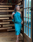 Alexis Dress - Teal Tides