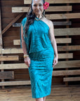 Alexis Dress - Teal Tides