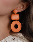 Drop Wood Earrings