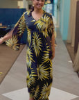 Bella Dress - Gold Noir