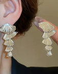 Silver Shell Earrings