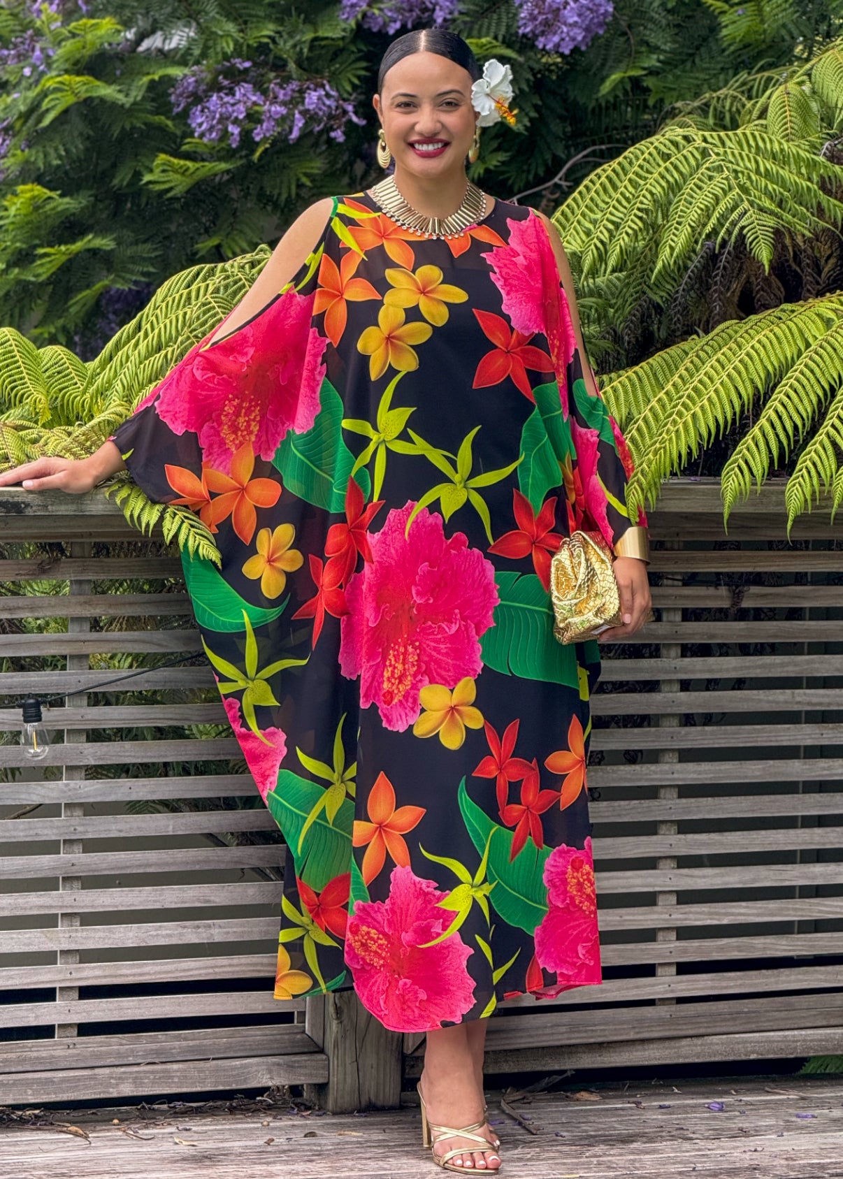 Pele Kaftan - Island Blooms