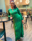 Mei Dress - Peppermint Palms