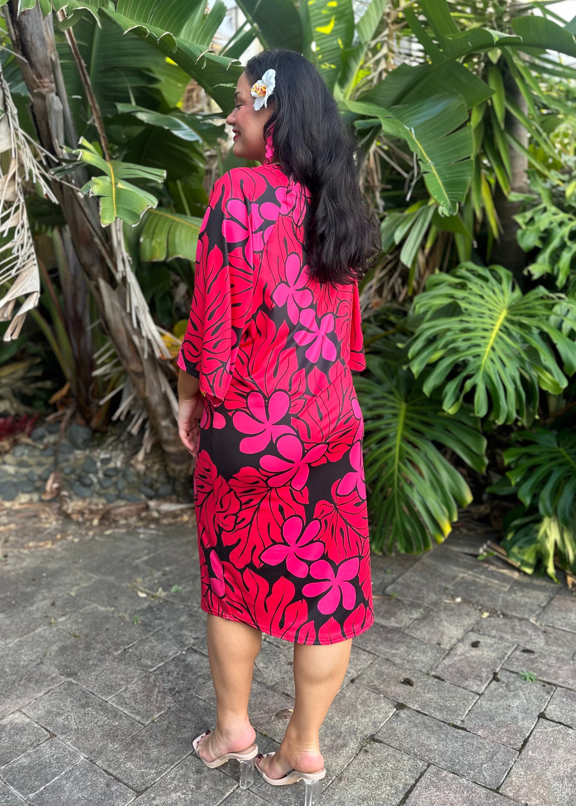 Salote Dress - Tropical Fuscia