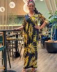 Bella Dress - Gold Noir