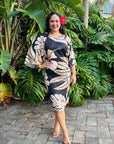 Salote Dress - Tropical Bronze