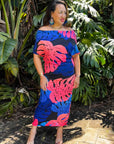 Tiani Dress - Blue Tropical