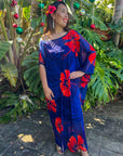 Lalomanu Kaftan - Red Hibiscus