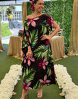 Lalomanu Kaftan - Midnight Orchid