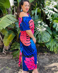 Tiani Dress - Blue Tropical