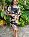 Salote Dress - Tropical Bronze