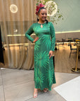 Mei Dress - Peppermint Palms