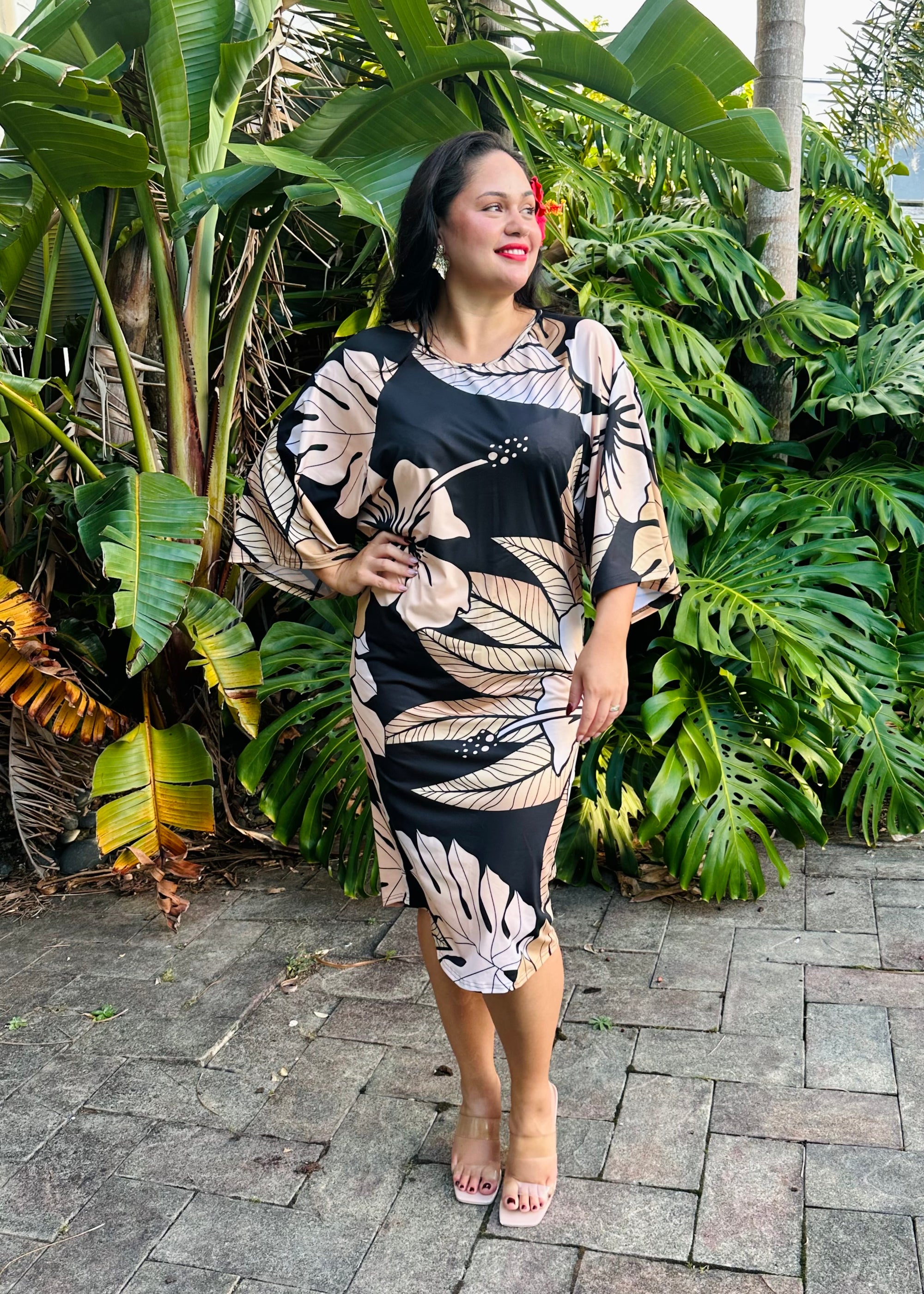 Salote Dress - Tropical Bronze