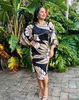 Salote Dress - Tropical Bronze