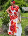 Lelei Kaftan - Red Hibiscus