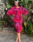 Salote Dress - Tropical Fuscia