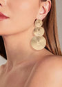 Gold Round Plating Earrings