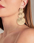 Gold Round Plating Earrings