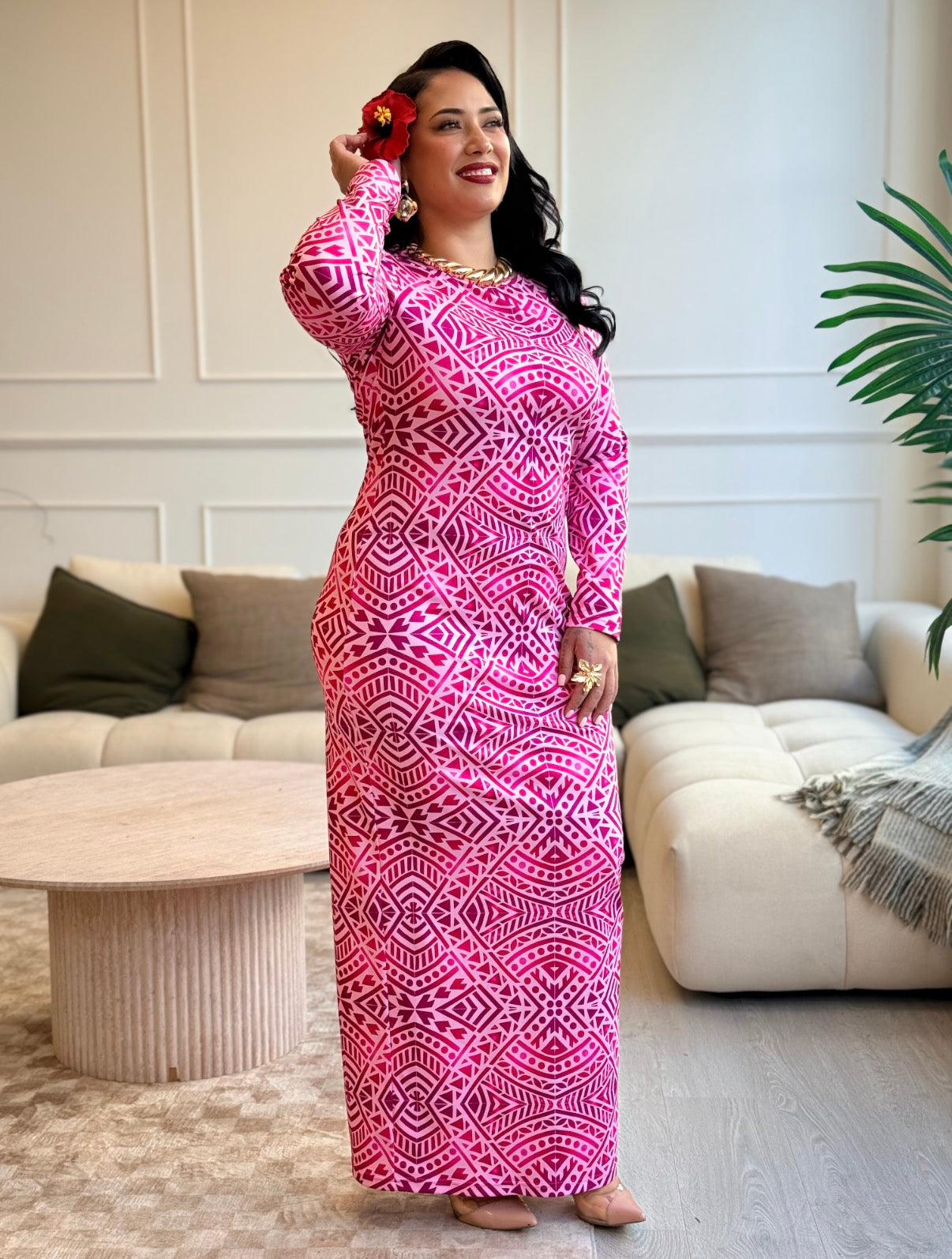 Alexandra Dress - Pacific Pink