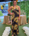 Ella Dress - Gold Noir