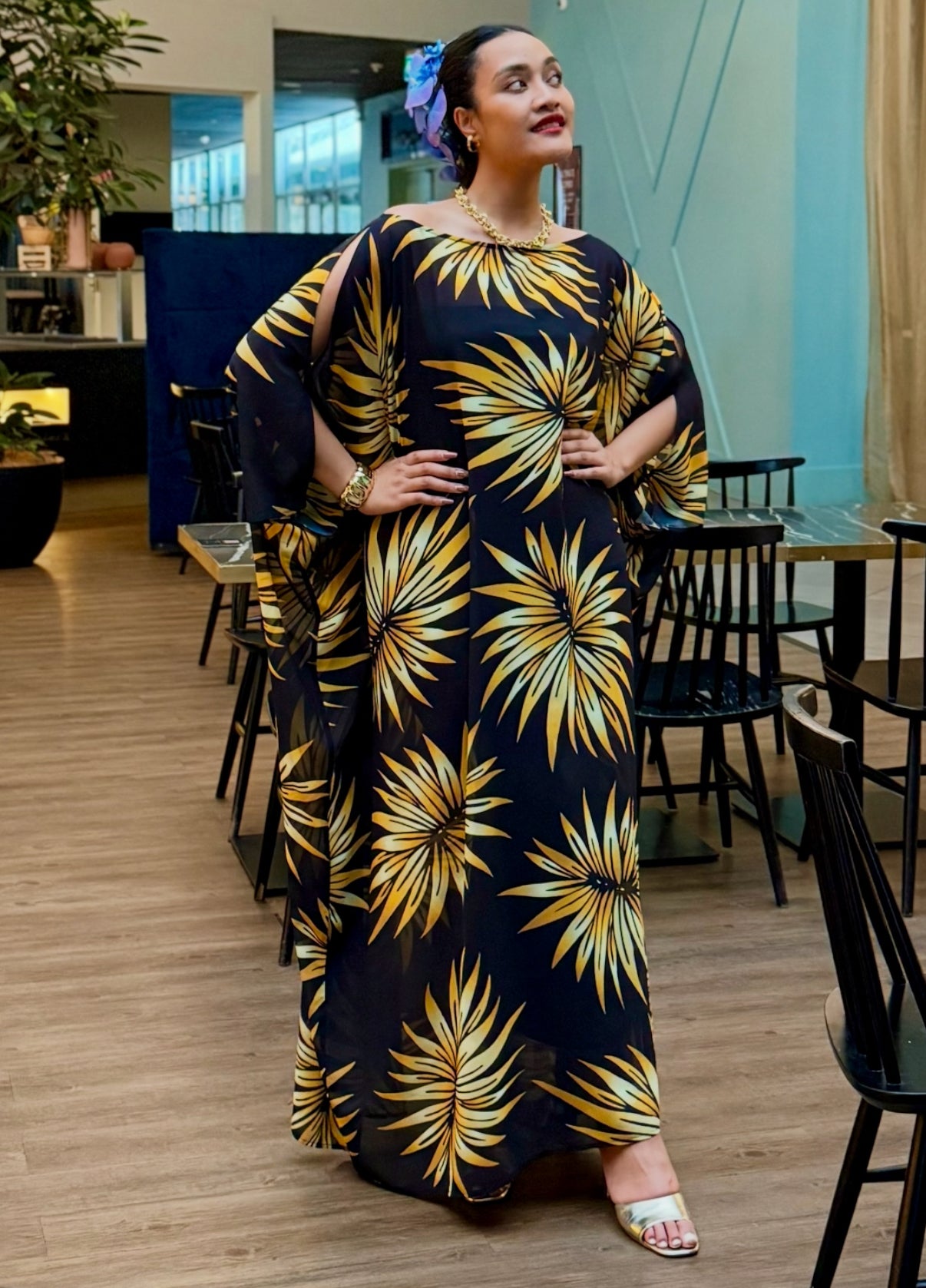 Lelei Kaftan - Gold Noir