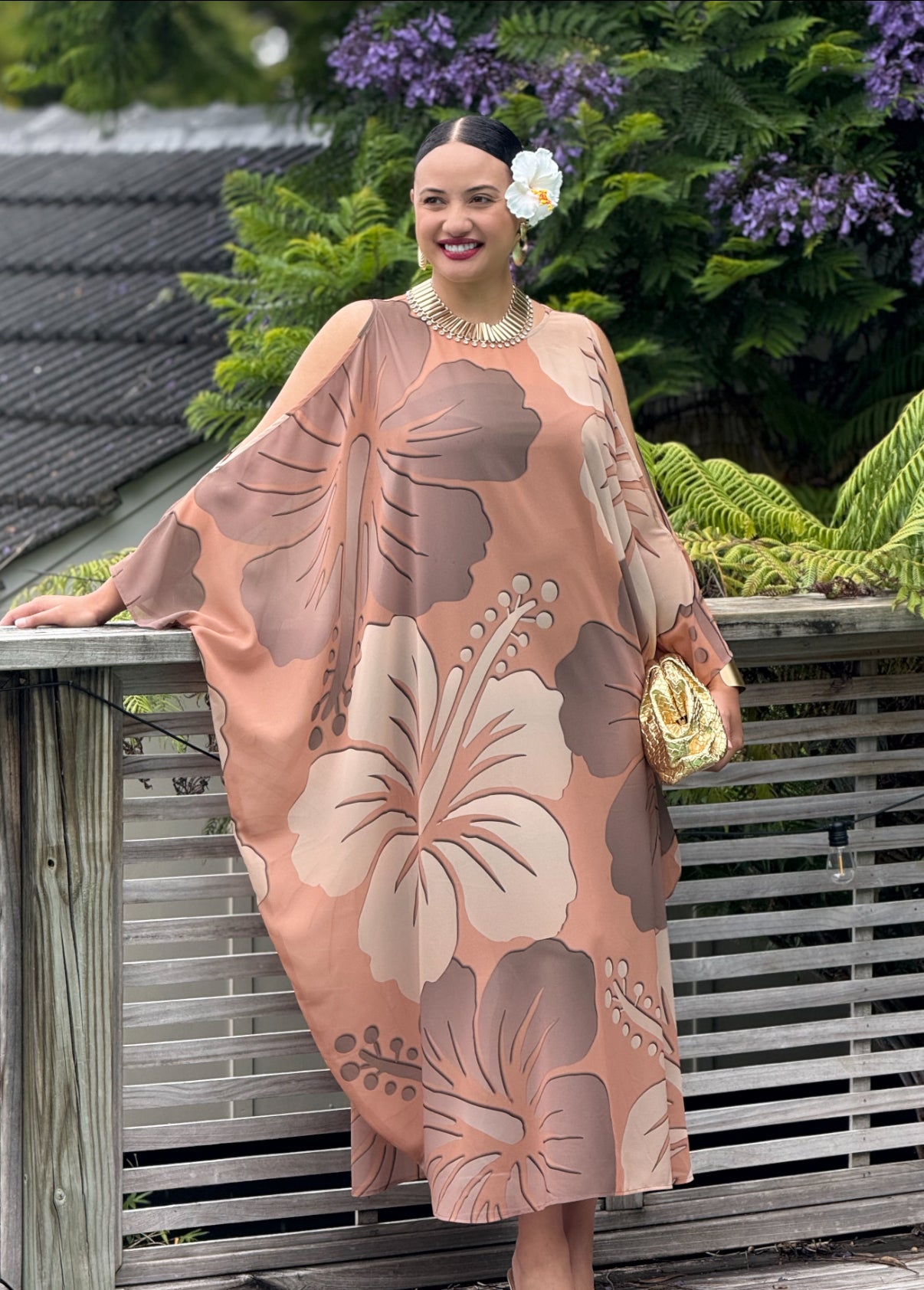 Pele Kaftan - Coco Hibiscus
