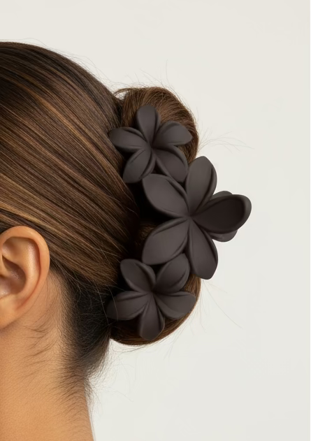 Plumeria Clutch Hair Claw Clip