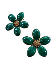 Flower Enamel Earrings