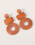 Drop Wood Earrings
