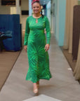 Mei Dress - Peppermint Palms